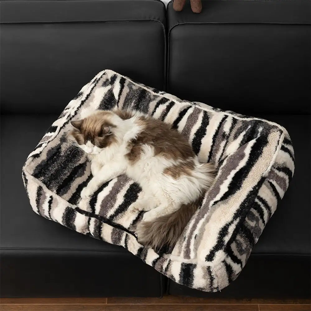 Letto per cani di grande taglia in lana sintetica artistica, caldo, resistente agli graffi e comfort per sonno profondo
