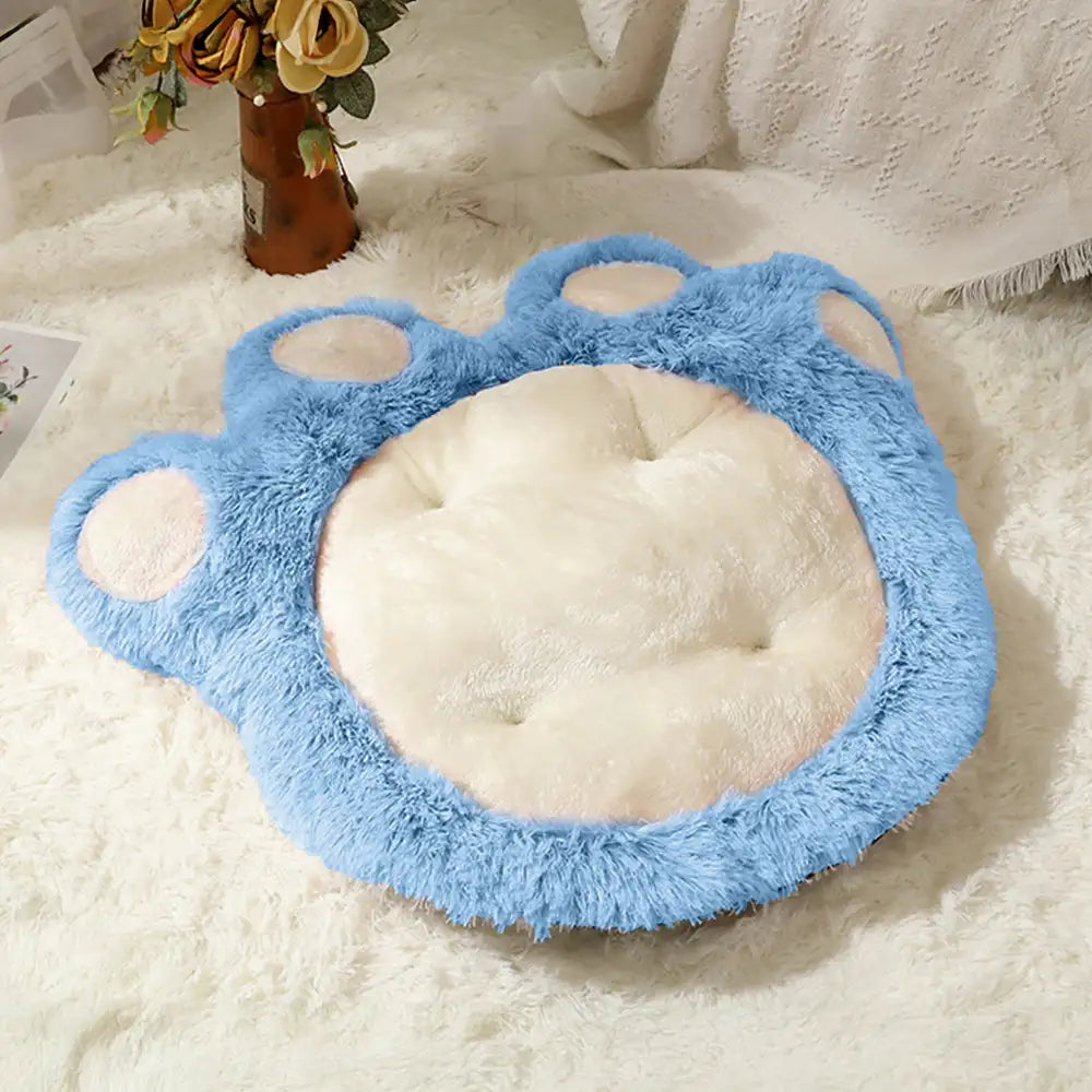 Tappetino per animali domestici grande e comodo in peluche a forma di zampa d'orso