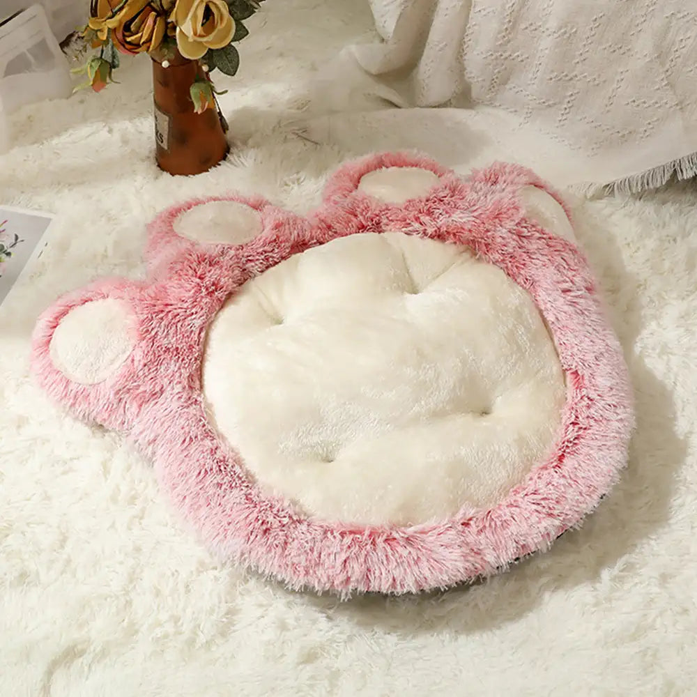 Tappetino per animali domestici grande e comodo in peluche a forma di zampa d'orso
