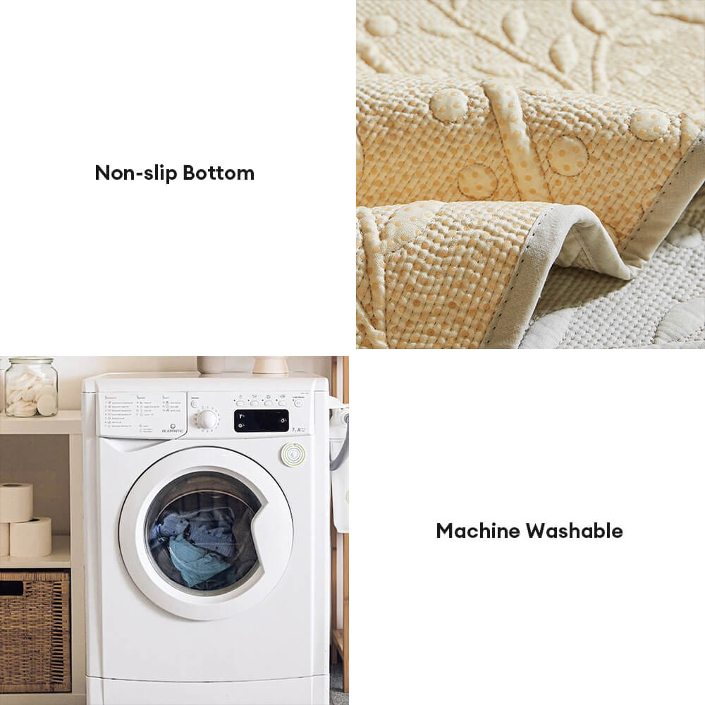 Copertura per divano in cotone tessuto boho traspirante con texture da fattoria
