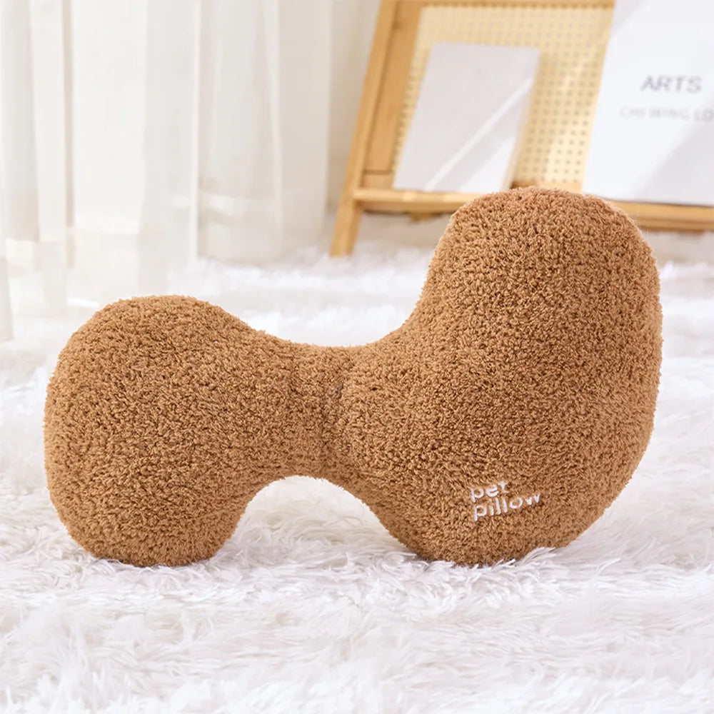 Cuscino per animali domestici a forma di osso giocoso e schiumoso