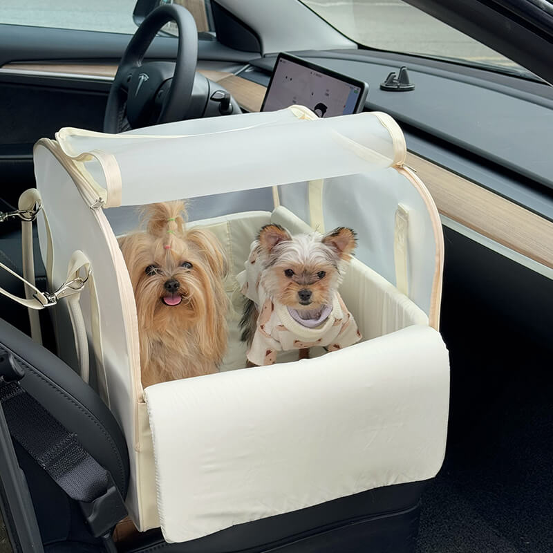 Sedile letto per cani da viaggio sicuro, multifunzionale e spazioso, traspirante, per cani di piccola taglia.