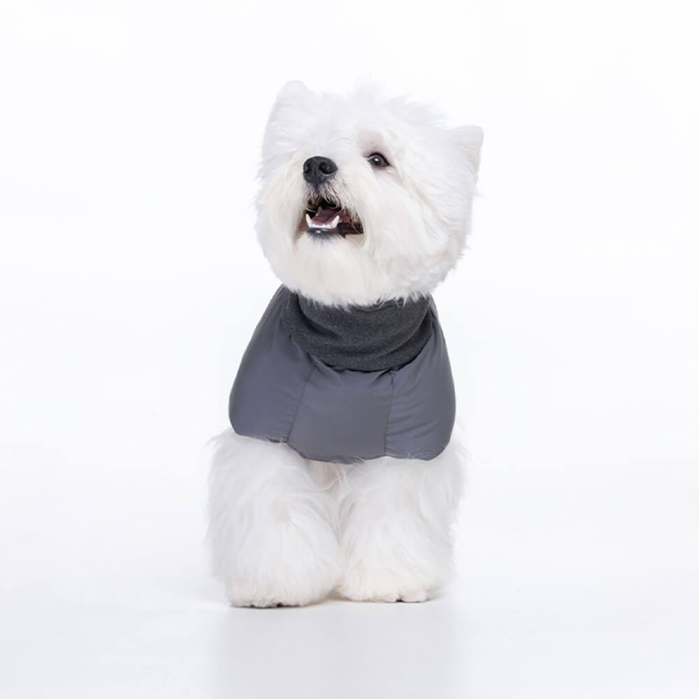 Casual Turtleneck Warm Waterproof Reflective Stripes Adjustable Dog Jacket