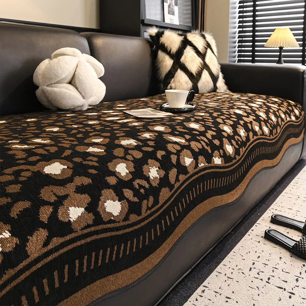 Cuscino per divano in chenille antiscivolo a forma irregolare per tutte le stagioni