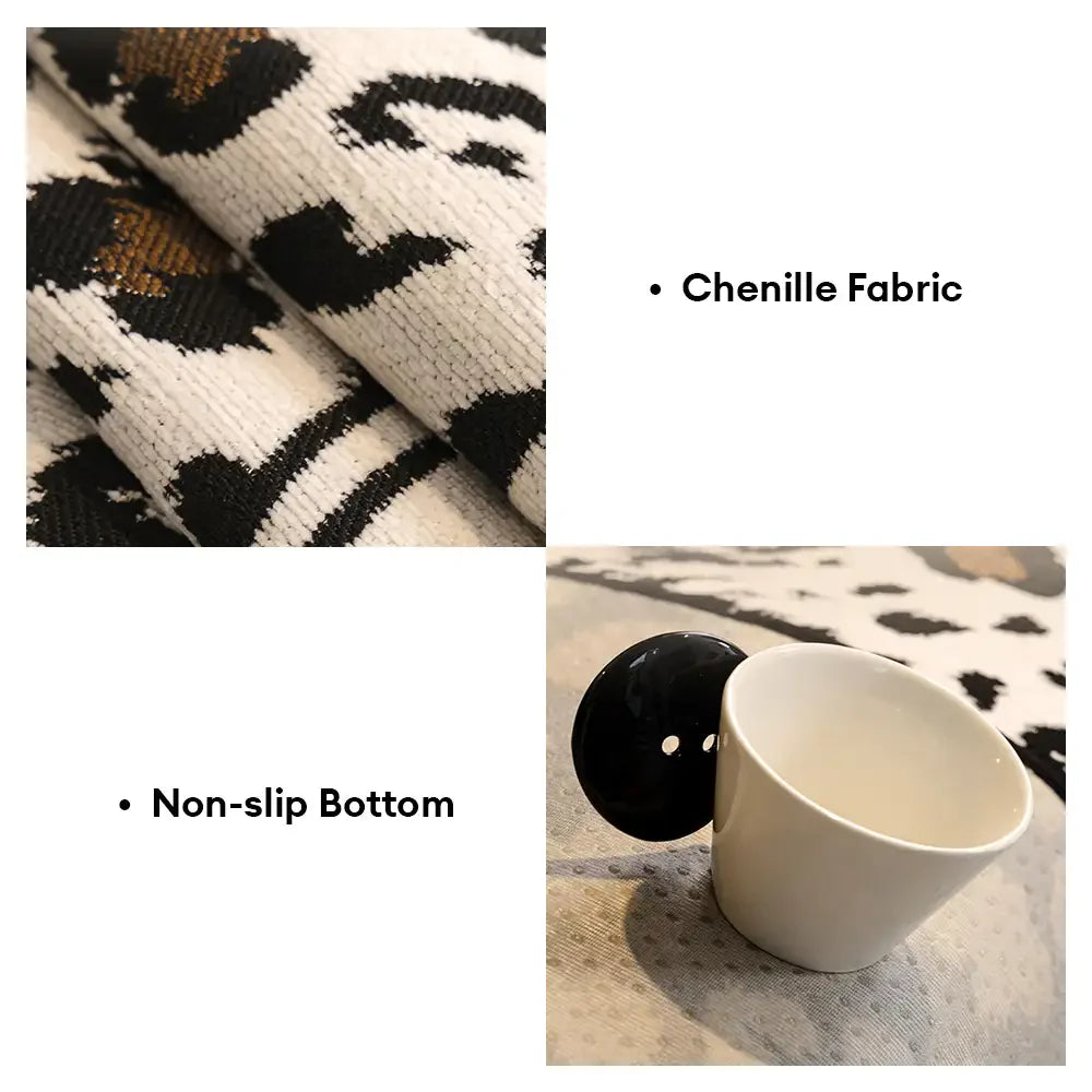 Cuscino per divano in chenille antiscivolo a forma irregolare per tutte le stagioni