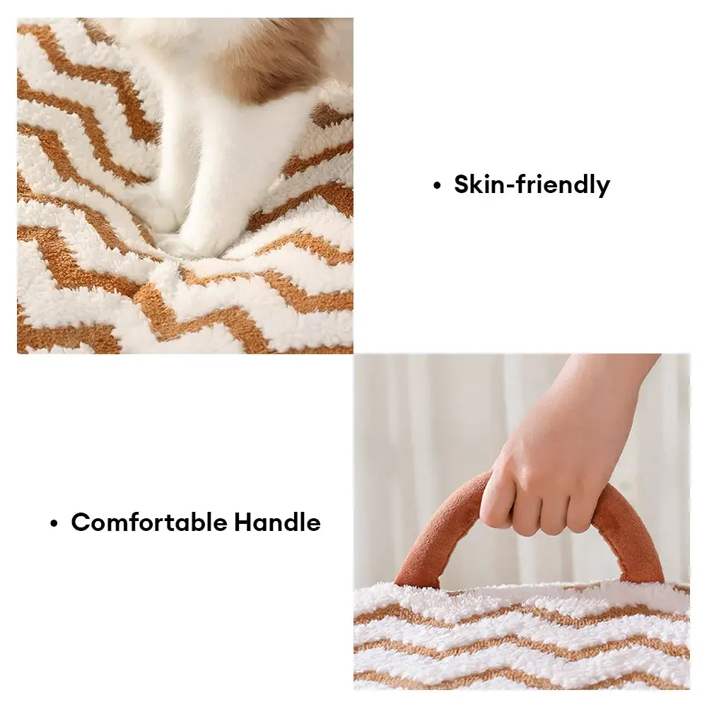 Letto per cani portatile semi-chiuso con tetto, caldo e resistente