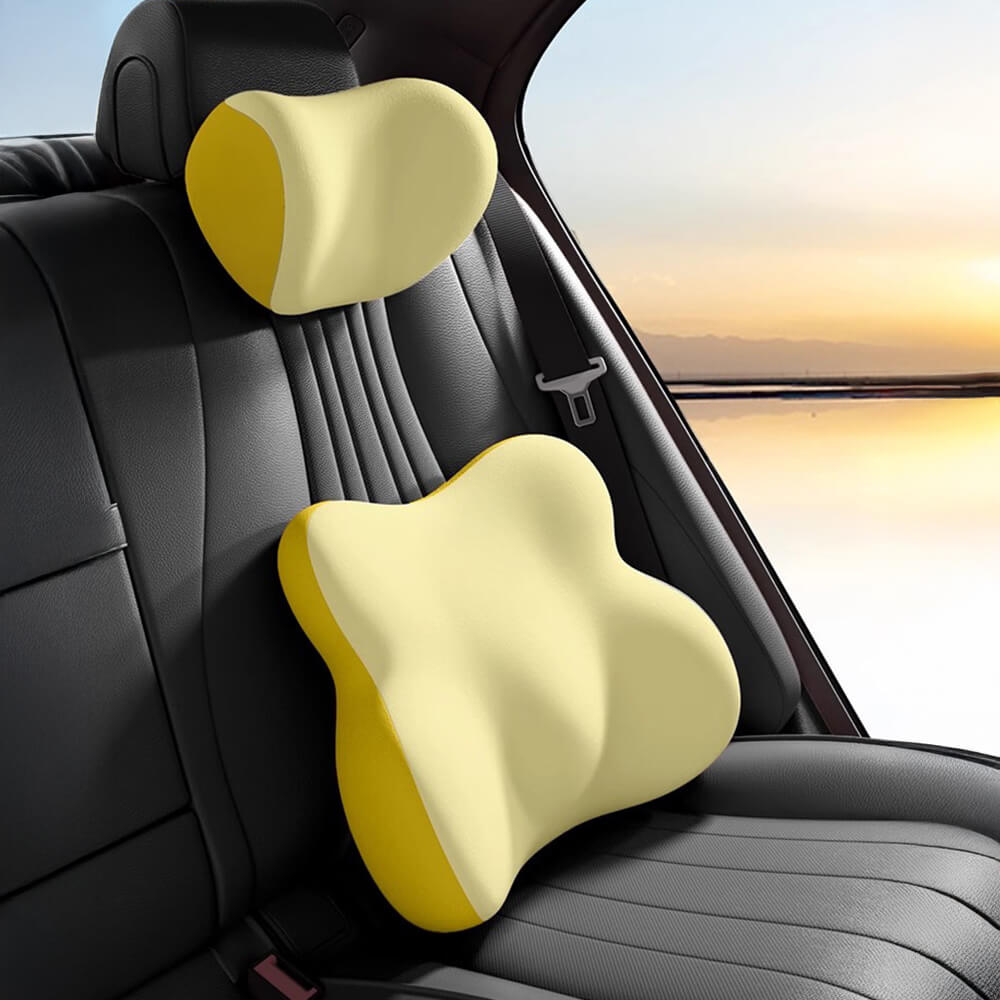 Cuscino lombare in memory foam a forma di farfalla ergonomico per auto