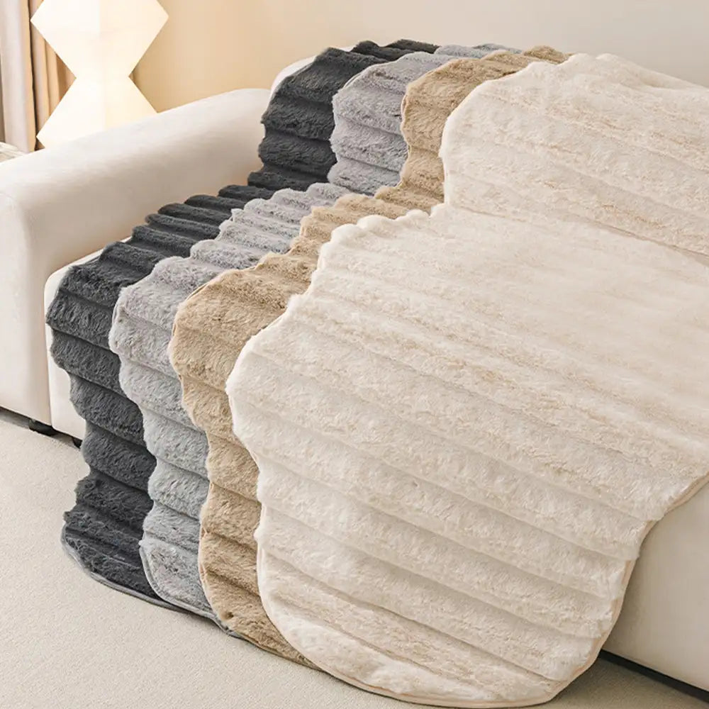 Copridivano decorativo in peluche morbido per protezione dei mobili