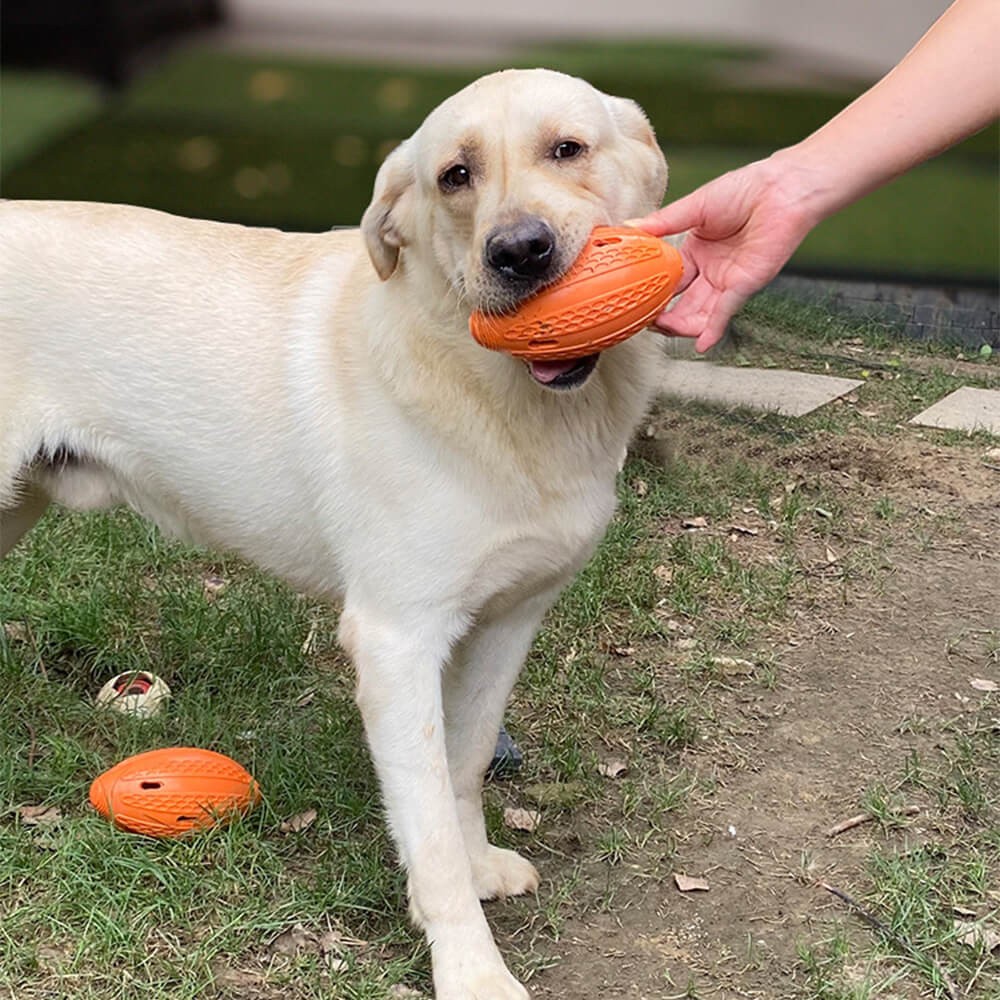 Giocattolo interattivo da masticare per cani a forma di pallone da calcio