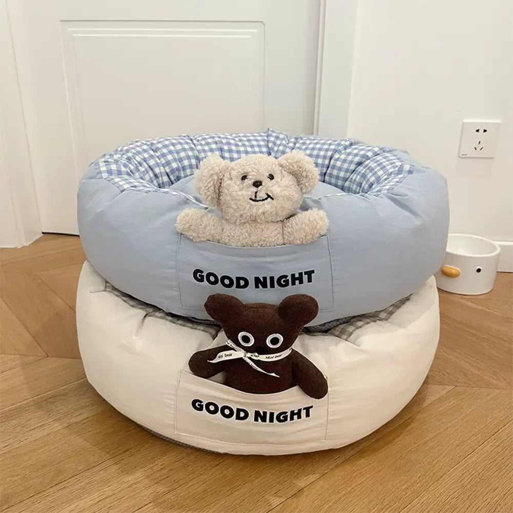 Buonanotte Letto per Cani Calmante Profondamente Con Orsetto Giochi
