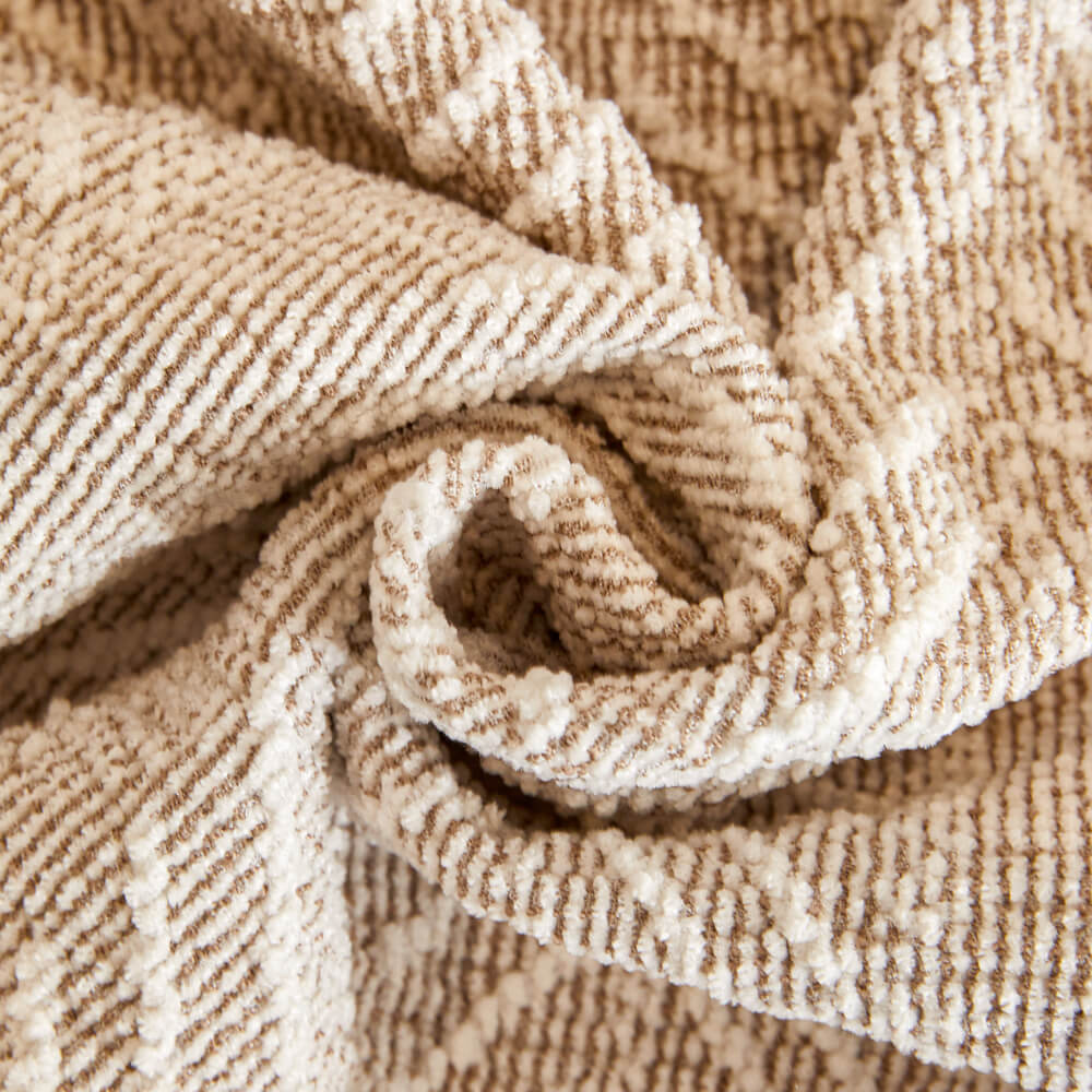 Copertura per divano magica antiscivolo in chenille a spina di pesce