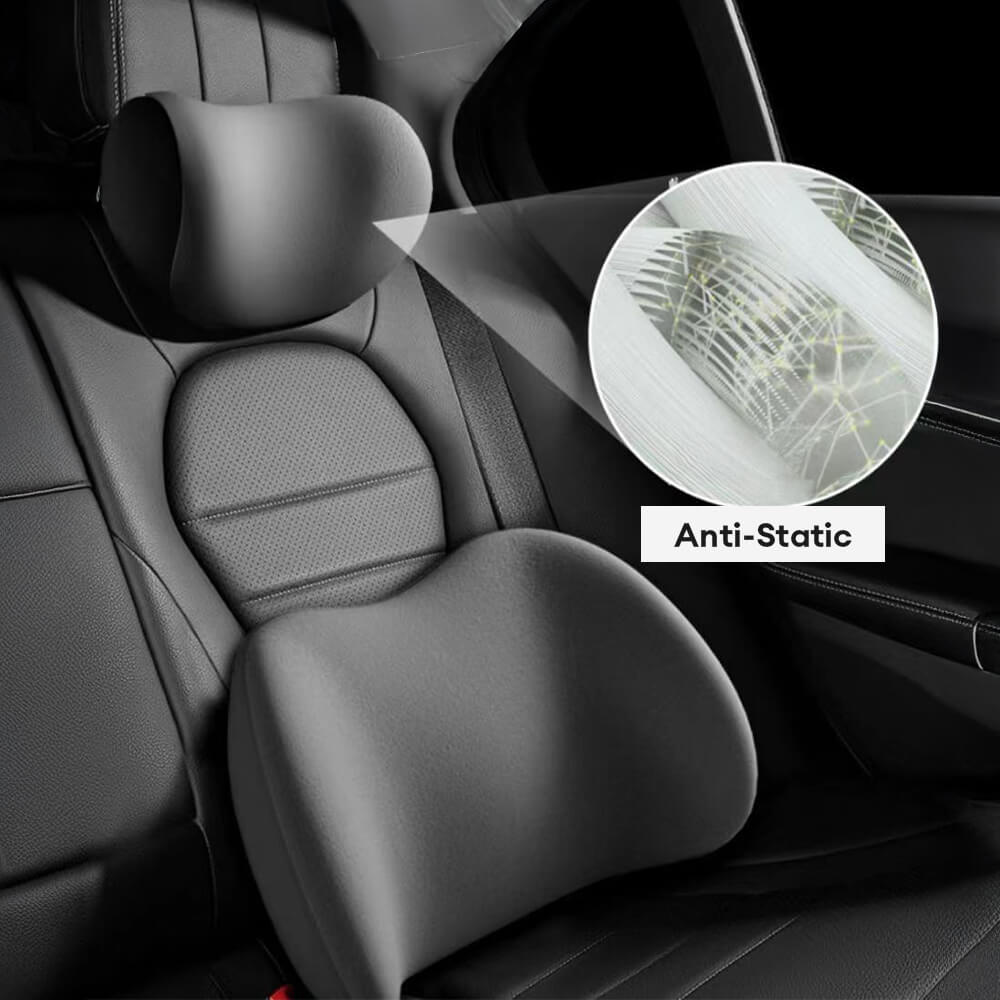 High-Density Memory Foam Neck & Back Support Car Pillow