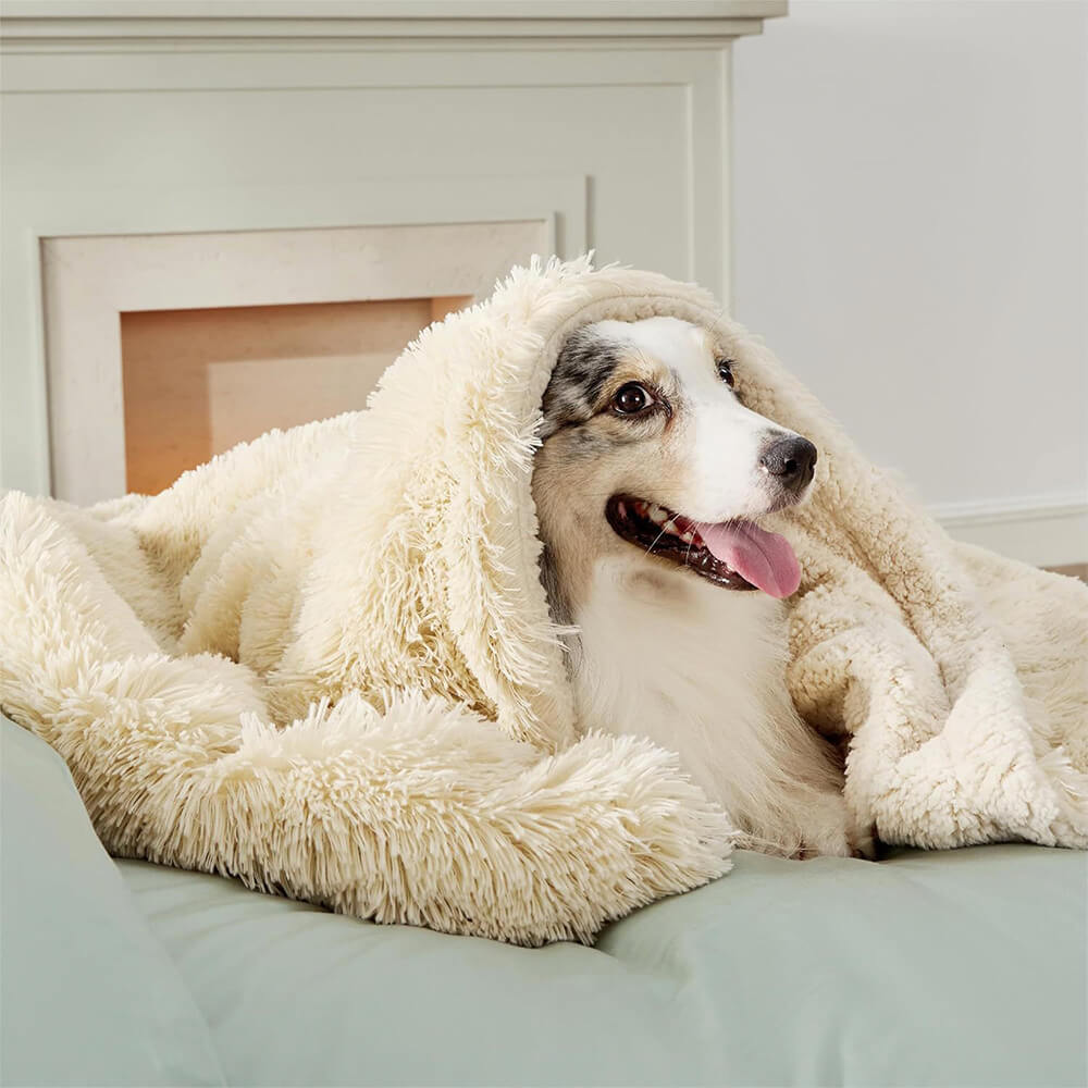 Coperta per cani domestici di lusso, impermeabile, in pile, calda e multiuso.