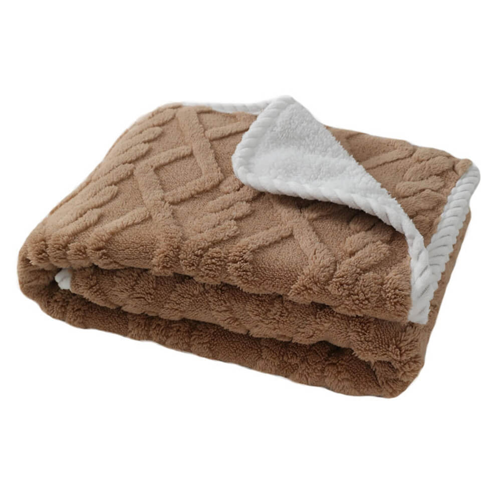 Coperta per cani in pile polare caldo e morbido, impermeabile e di lusso.