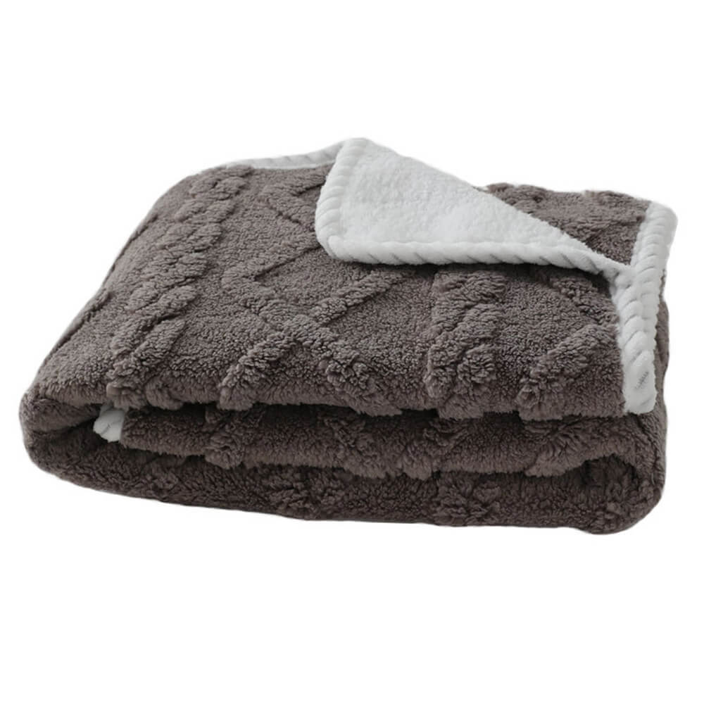 Luxurious Waterproof Soft Warm Polar Fleece Dog Blanket