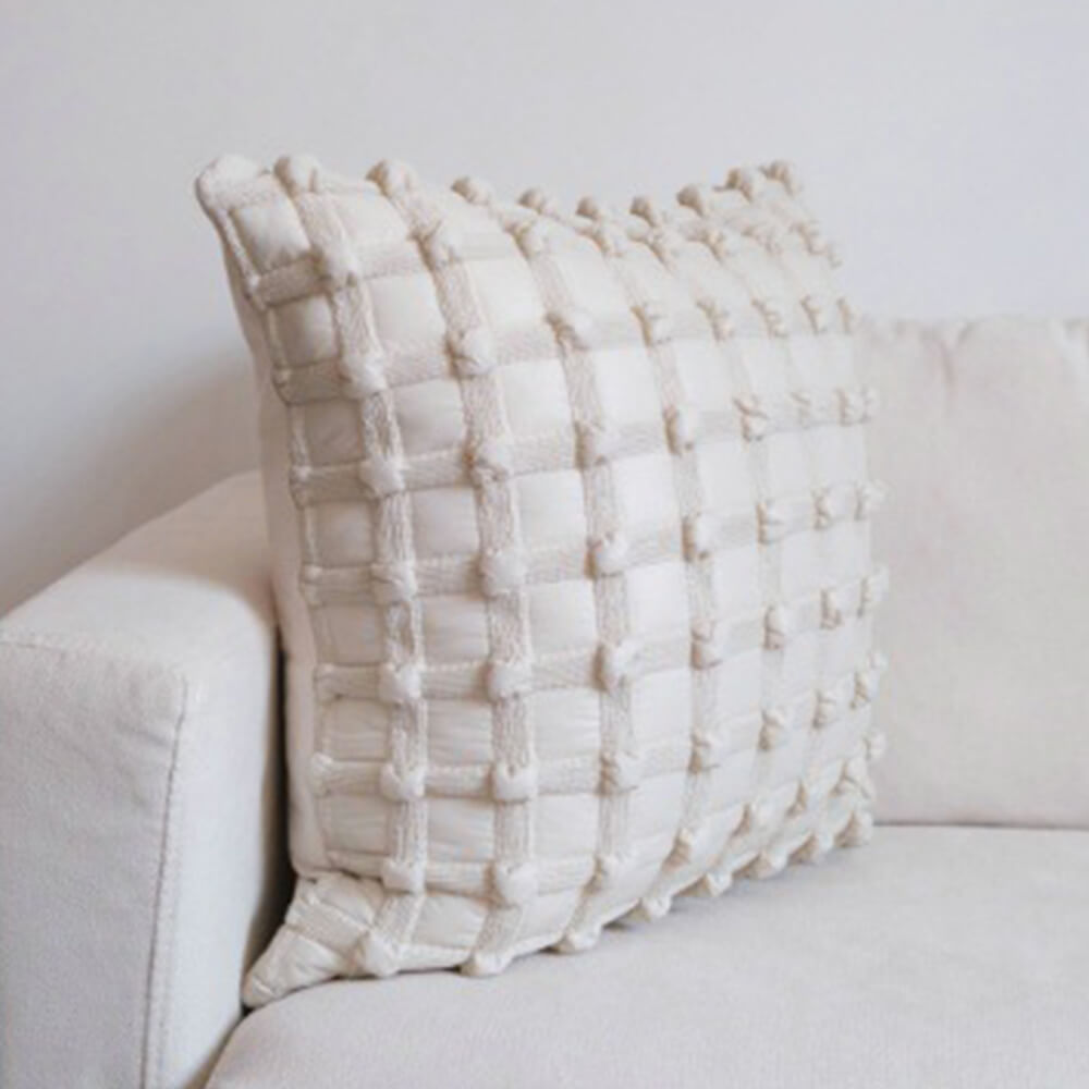 Cuscino lombare decorativo a scacchi di moda di lusso per divano domestico