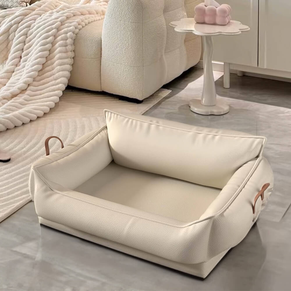 Letto per cani e gatti in lattice naturale di lusso, anti-graffi e sostegno.