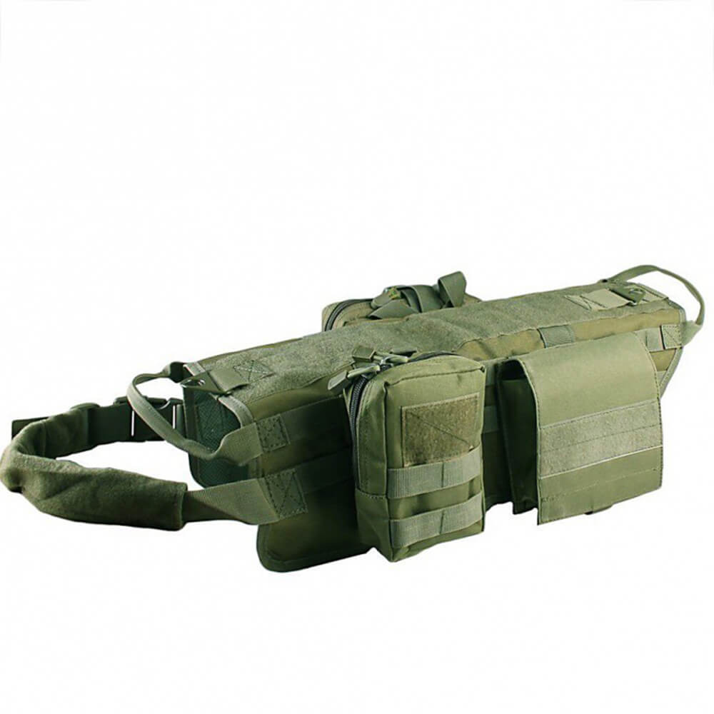 Gilet tattico stile militare per cani con cinturini regolabili