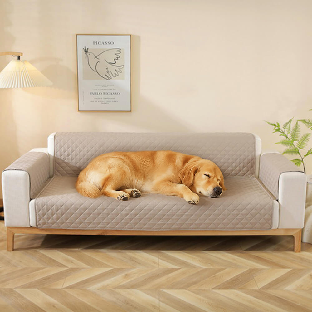 Copertura per divano a un pezzo Modern Diamond, resistente all'acqua, antiscivolo, con braccioli