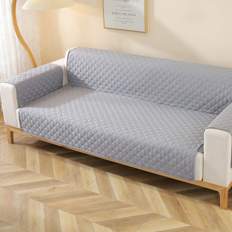 Copertura per divano a un pezzo Modern Diamond, resistente all'acqua, antiscivolo, con braccioli
