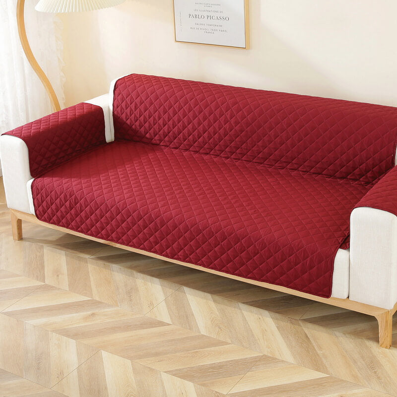 Copertura per divano a un pezzo Modern Diamond, resistente all'acqua, antiscivolo, con braccioli