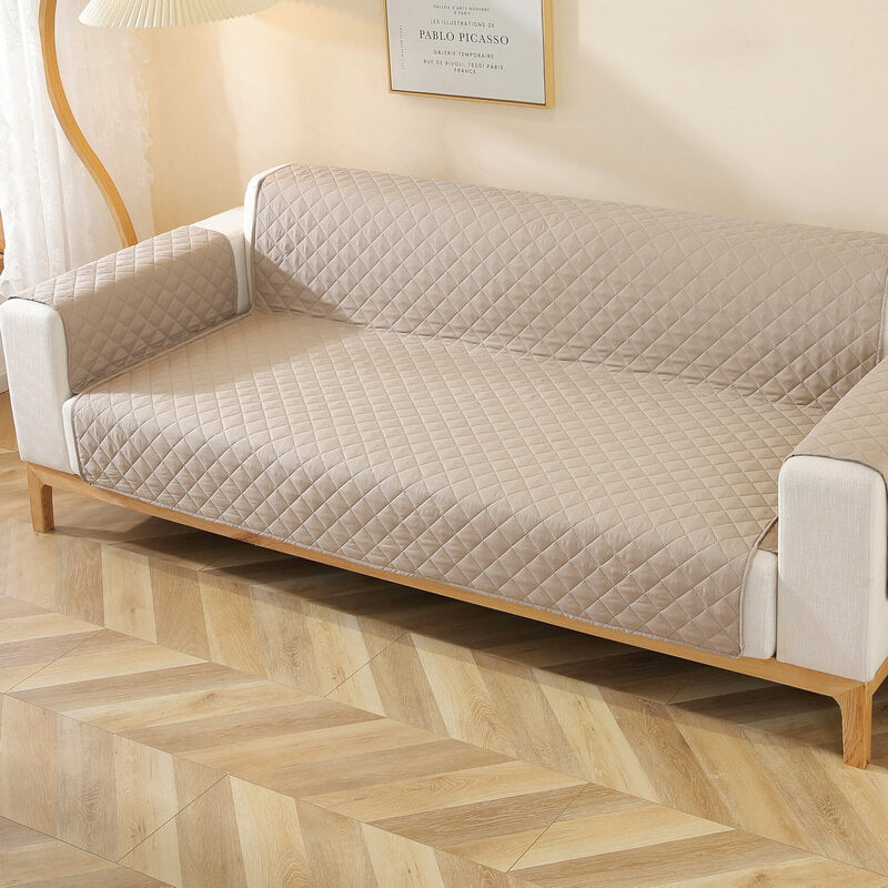 Copertura per divano a un pezzo Modern Diamond, resistente all'acqua, antiscivolo, con braccioli