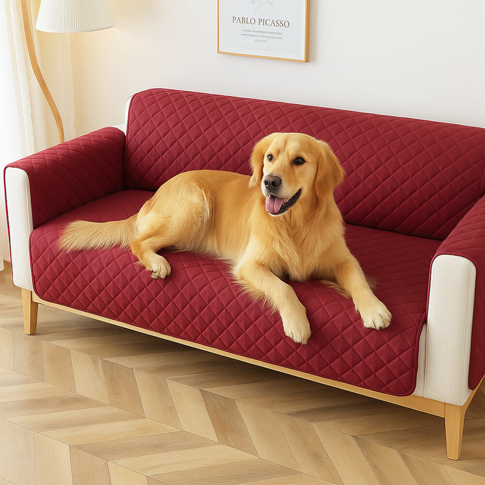 Copertura per divano a un pezzo Modern Diamond, resistente all'acqua, antiscivolo, con braccioli