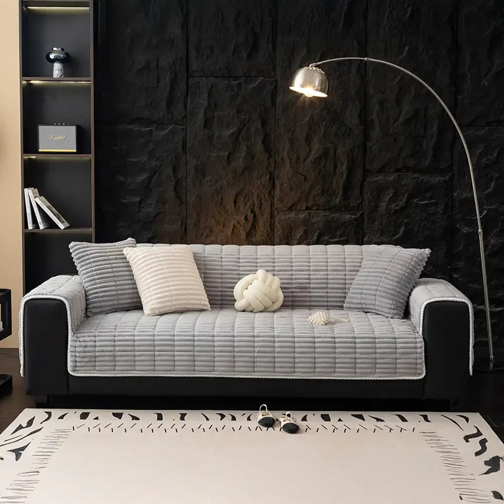 Copertura per divano in flanella accogliente One-Piece, antiscivolo