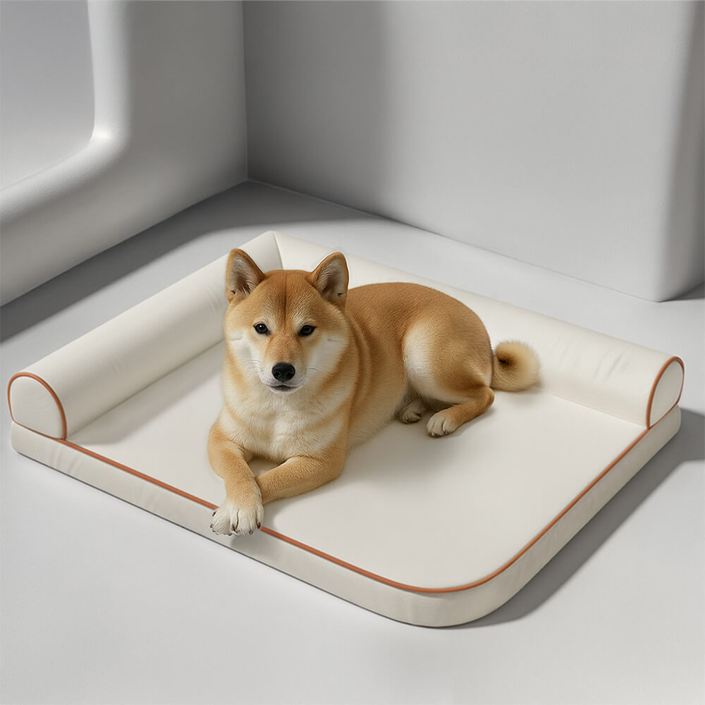 Letto per cani in tessuto tecnico impermeabile e resistente ai graffi ortopedico