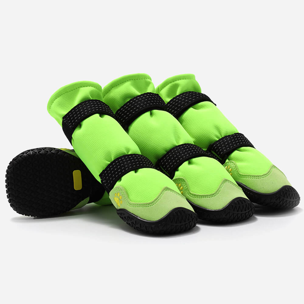 Outdoor Waterproof Durable Rubber Padded Warm Reflective Long Dog Boots