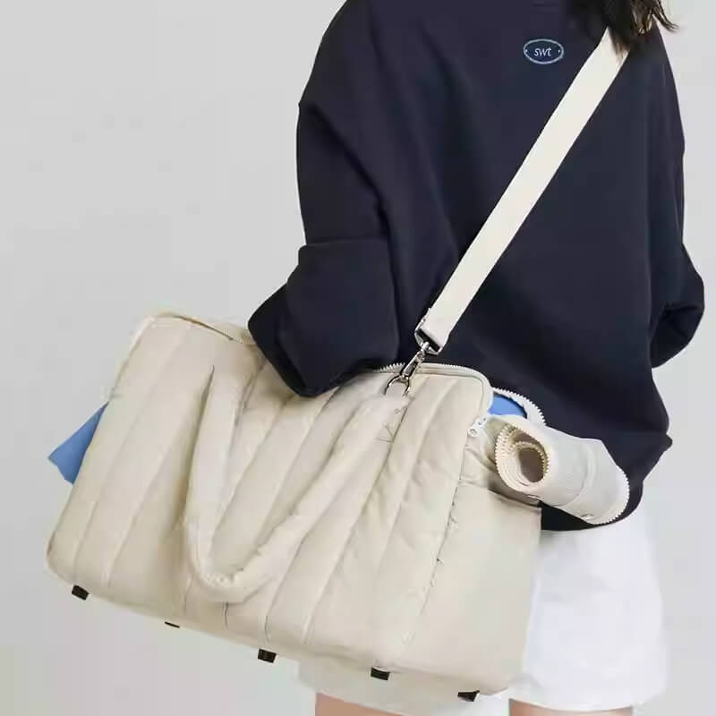 Borsa per il trasporto di cani e gatti in nylon leggero e traspirante, portatile.