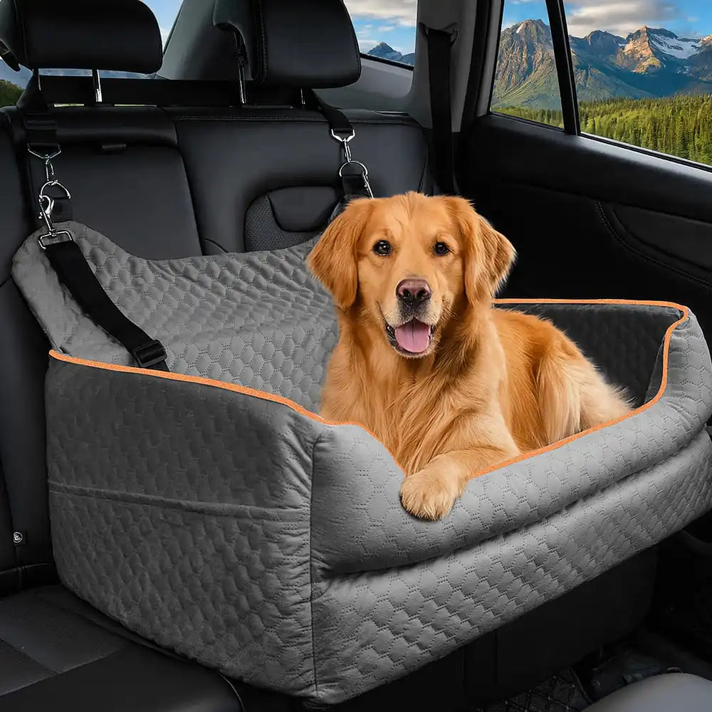 Seggiolino per cani di grossa taglia da viaggio lavabile e portatile per la sicurezza sul sedile posteriore dell'auto