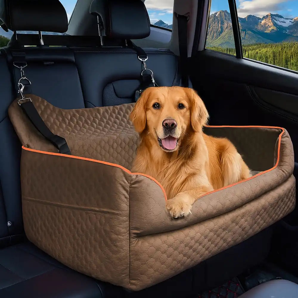 Seggiolino per cani di grossa taglia da viaggio lavabile e portatile per la sicurezza sul sedile posteriore dell'auto
