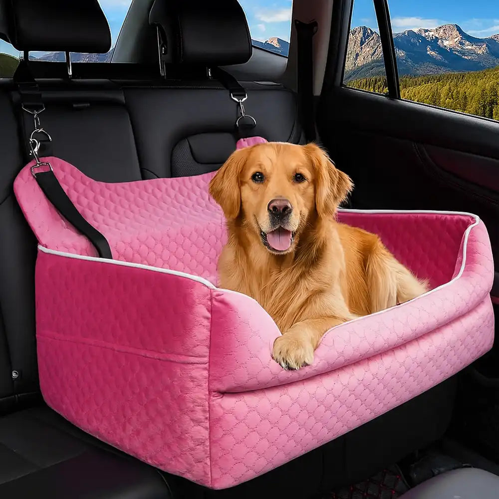 Seggiolino per cani di grossa taglia da viaggio lavabile e portatile per la sicurezza sul sedile posteriore dell'auto