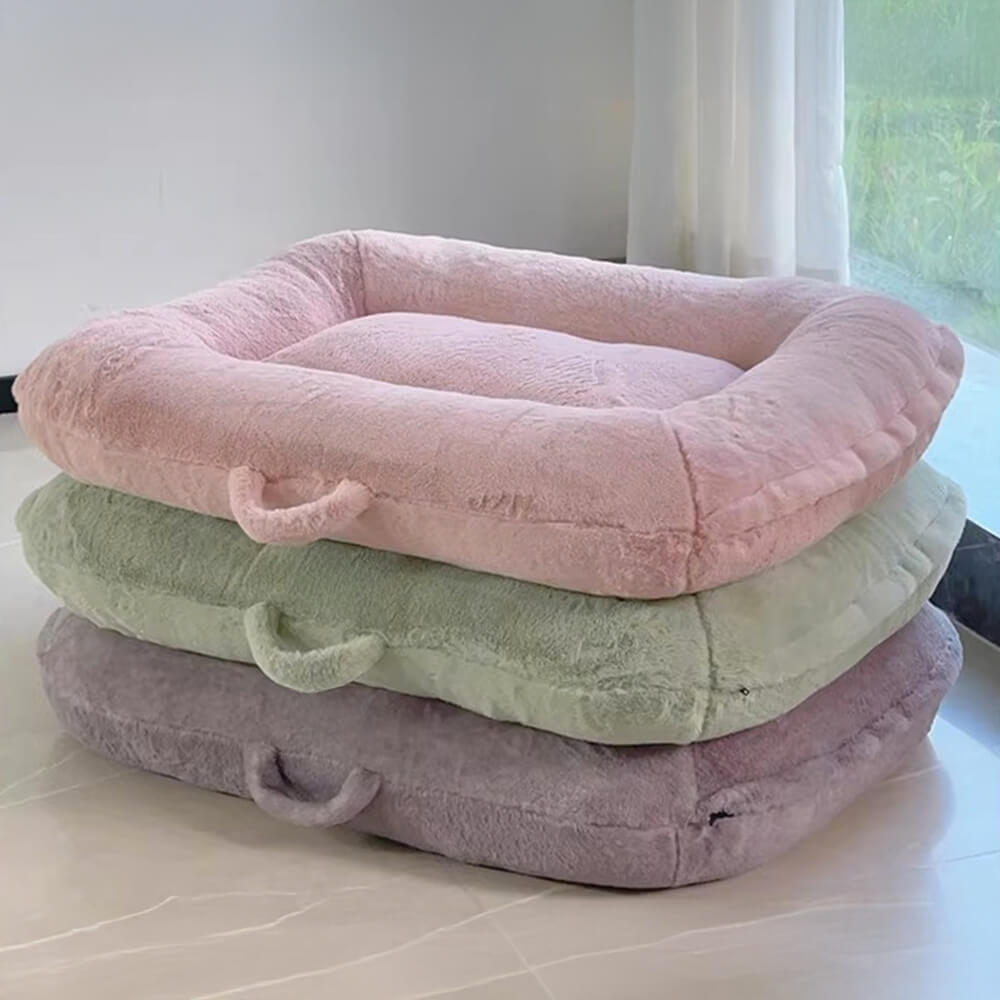 Skin-Friendly Warm Fully Support Washable Large Dog & Cat Sleeping Mat Bed