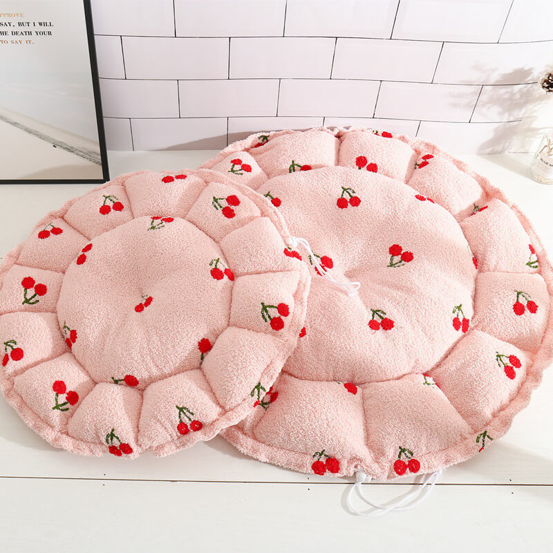 Letto per gatti a tema fruttato con design morbido e coulisse.