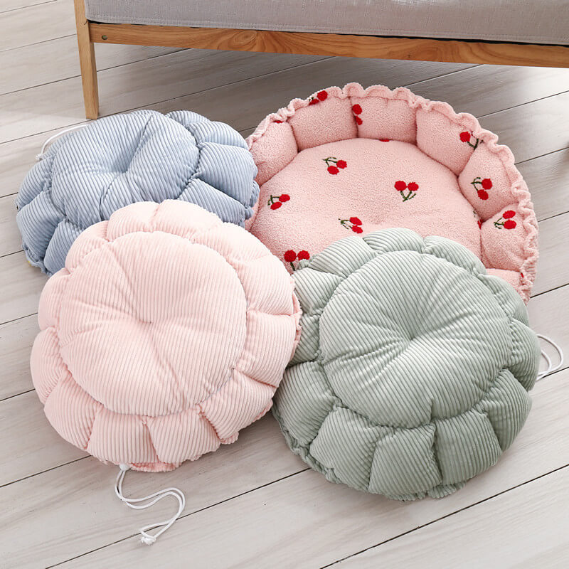 Letto per gatti a tema fruttato con design morbido e coulisse.