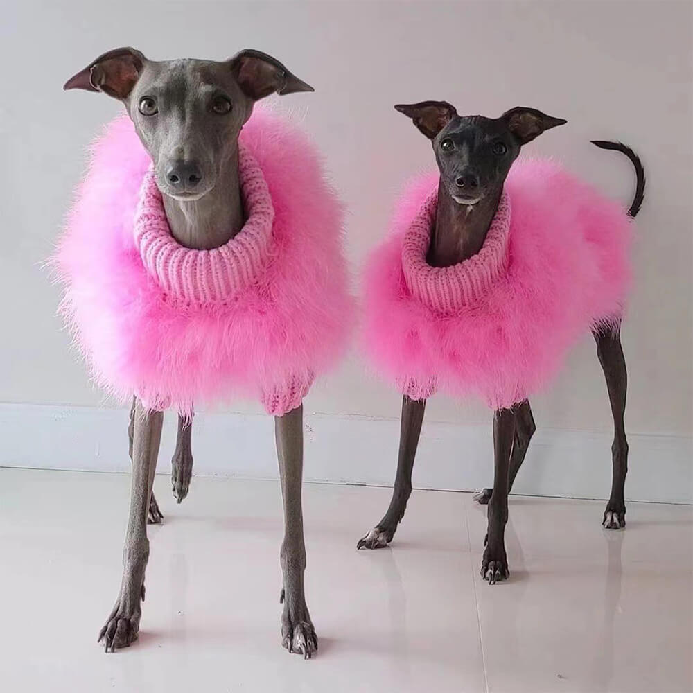 Maglione a collo alto lavorato a maglia per cani, morbido, soffice, alla moda e lussuoso