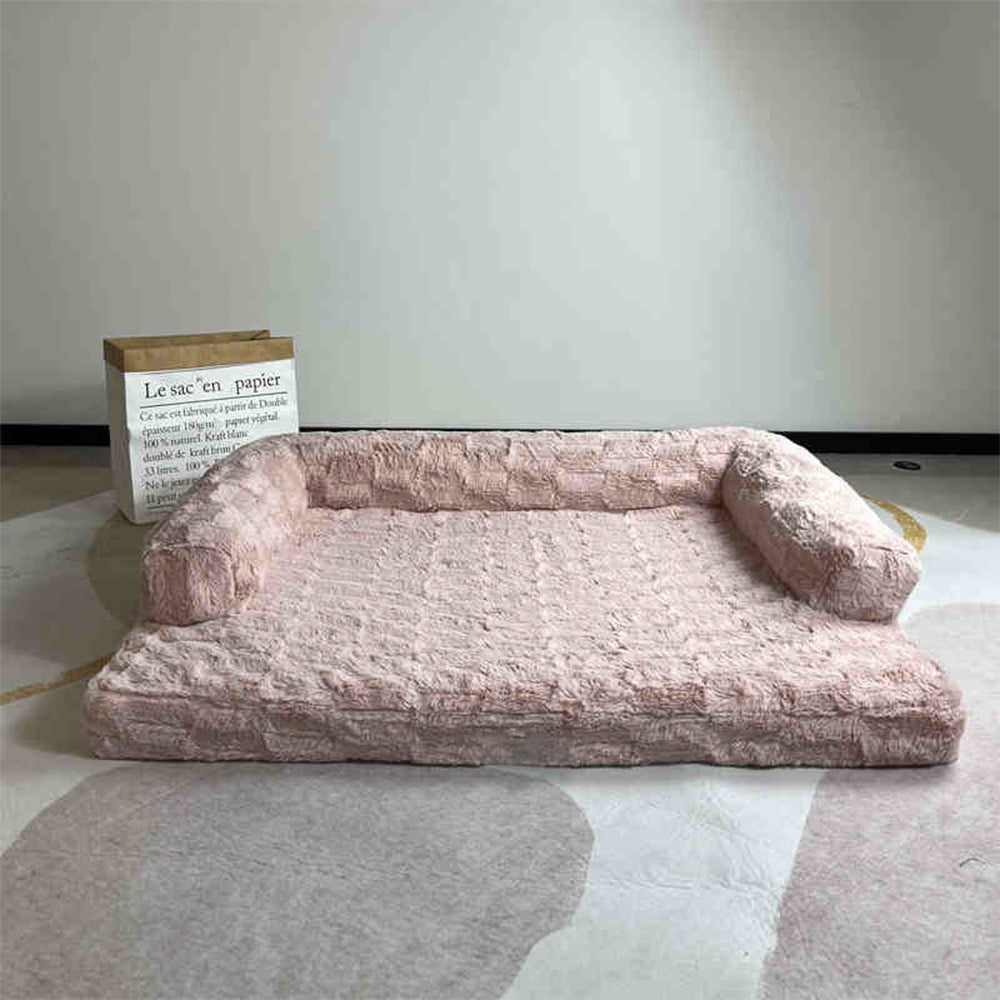 Spacious Orthopedic Soft Skin-Friendly  Washable Dog & Cat Sofa Bed