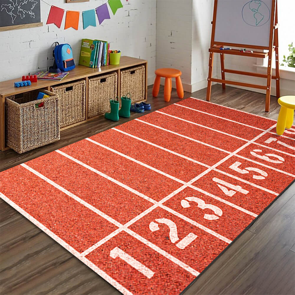 Tappeto decorativo per la casa della serie sportiva, antiscivolo e resistente ai graffi