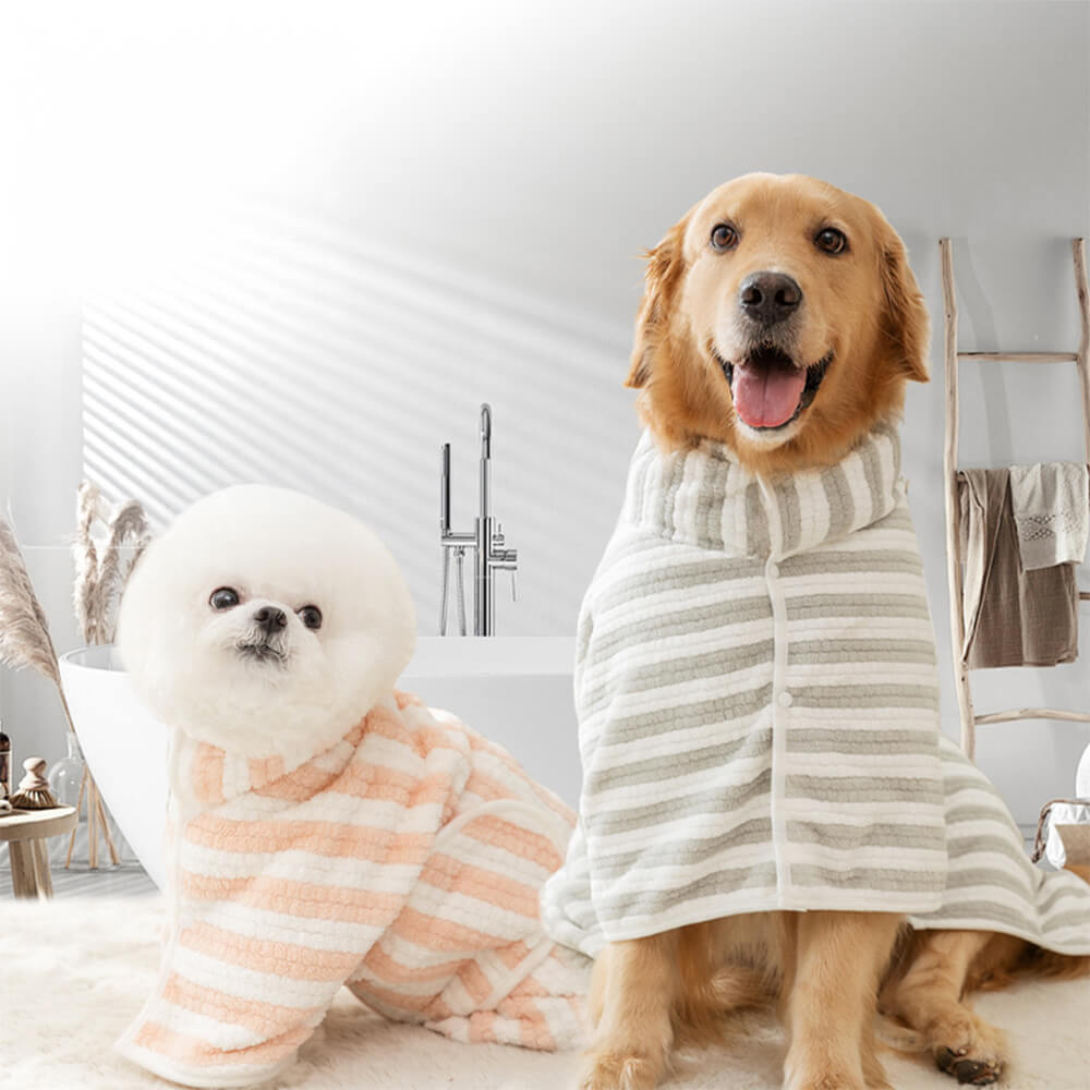 Accappatoio asciugamani per cani multicolore, assorbente, spesso, grande e delicato sulla pelle.