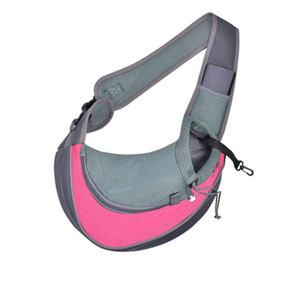 Borsa per cani e gatti portatile in PU pelle a rete elegante