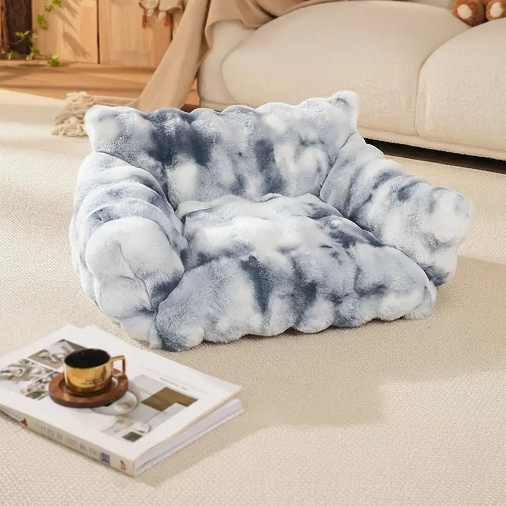 Cuscino per cani e gatti soffice e confortevole con stampa tie-dye colorato