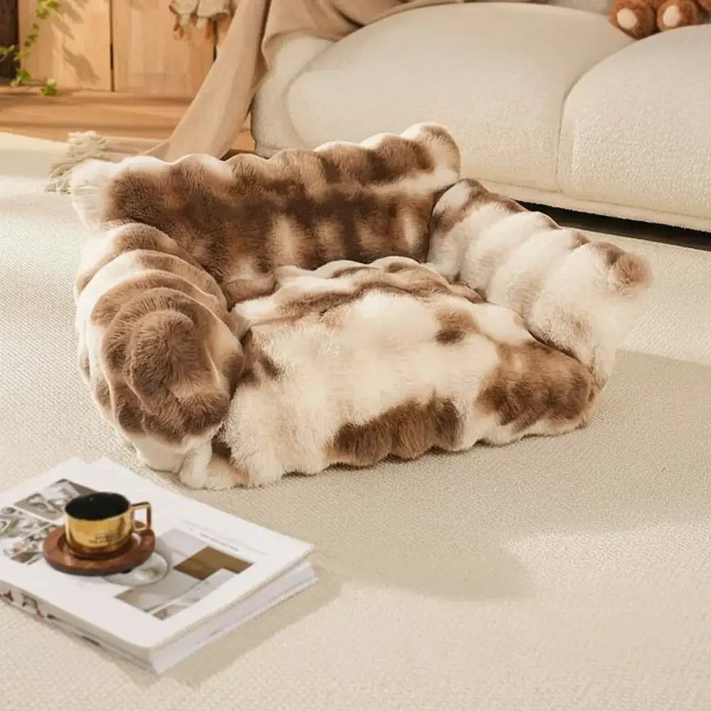 Cuscino per cani e gatti soffice e confortevole con stampa tie-dye colorato