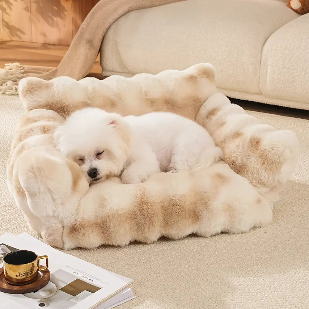 Cuscino per cani e gatti soffice e confortevole con stampa tie-dye colorato