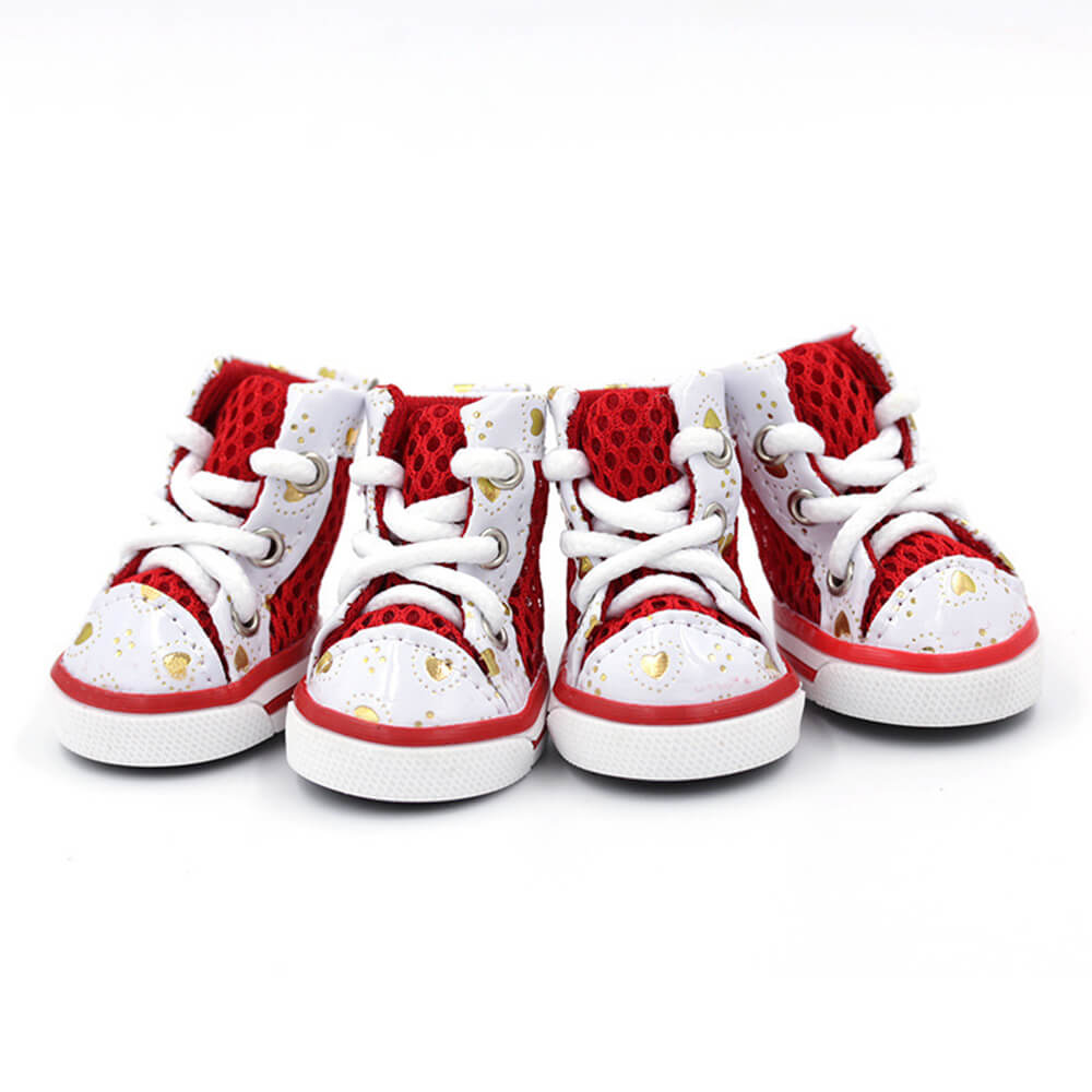 Scarpe sportive trendy alta con rete traspirante e antiscivolo per cani