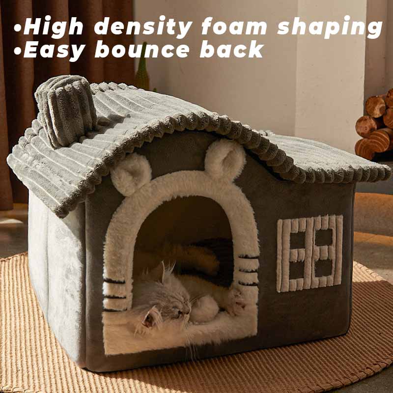 Letto per gatti semi-chiuso di design per la casa