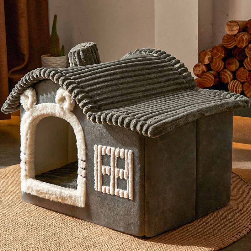 Letto per gatti semi-chiuso di design per la casa