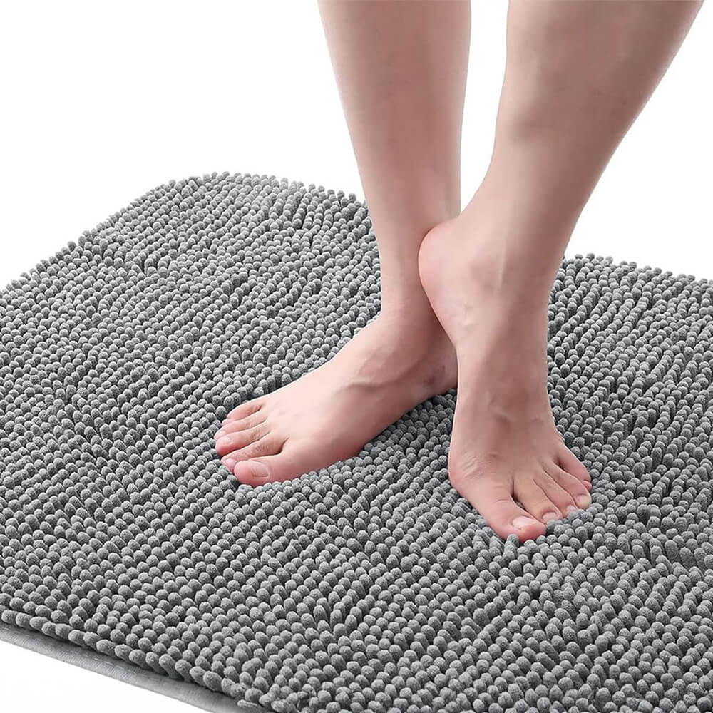 Tappetino per porta anteriore in chenille ultra-assorbente e antiscivolo per zampe di cani sporche.