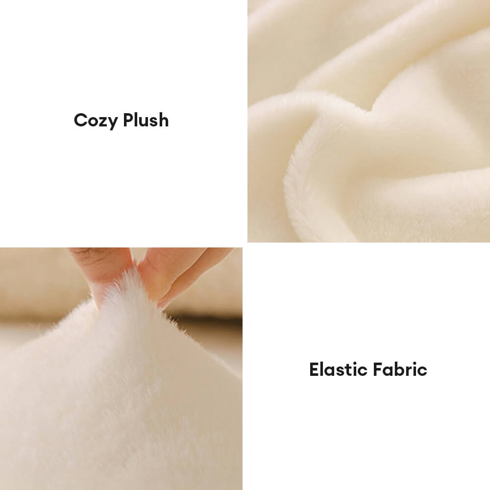 Copertura per divano in peluche ultra morbido e amico della pelle, a copertura completa.